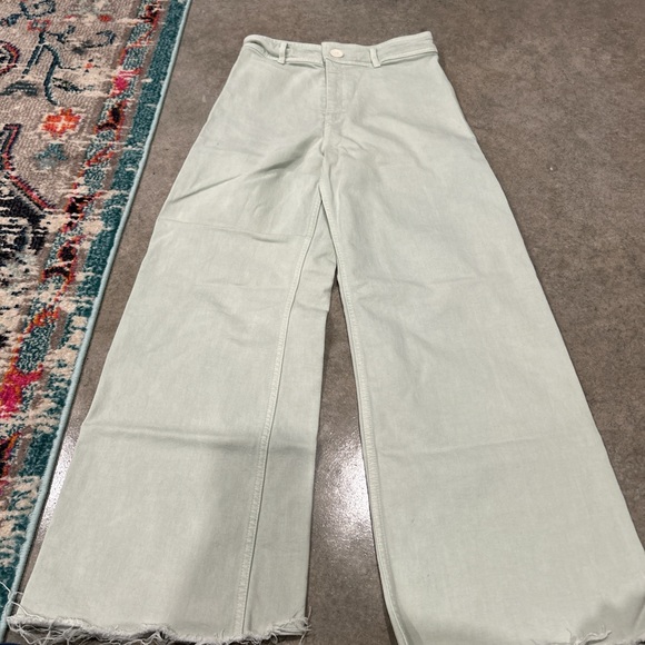 super cute green zara high rise jeans - Picture 2 of 5